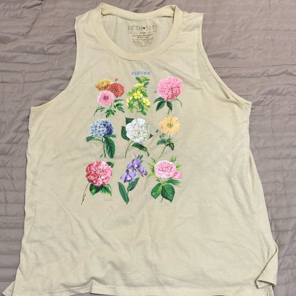 Fifth sun tank - Floral top - LG